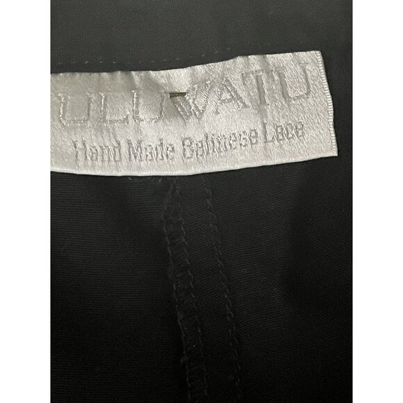 Wrap Pants Uluwatu Size L Black Hand Made Balinese Cutwork Lace Bottom RARE - Picture 10 of 10